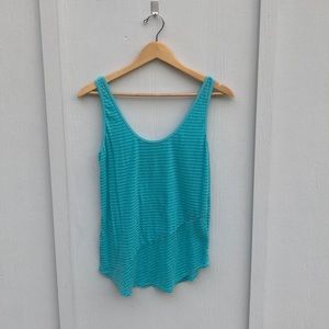 Pretty striped blue tank